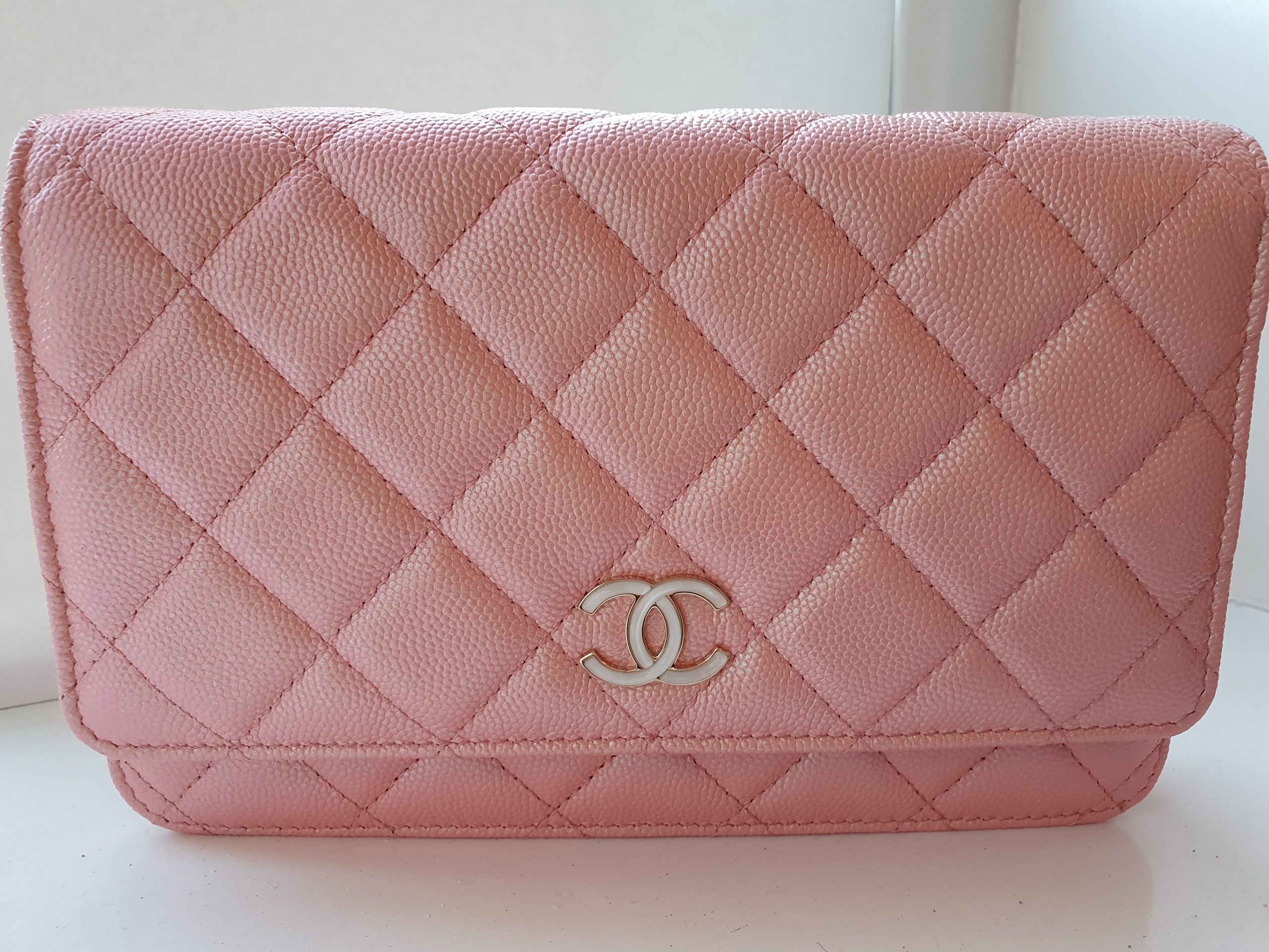 Chanel 19S Iridescent Pink Wallet on Chain Bag - Seeking Perfect