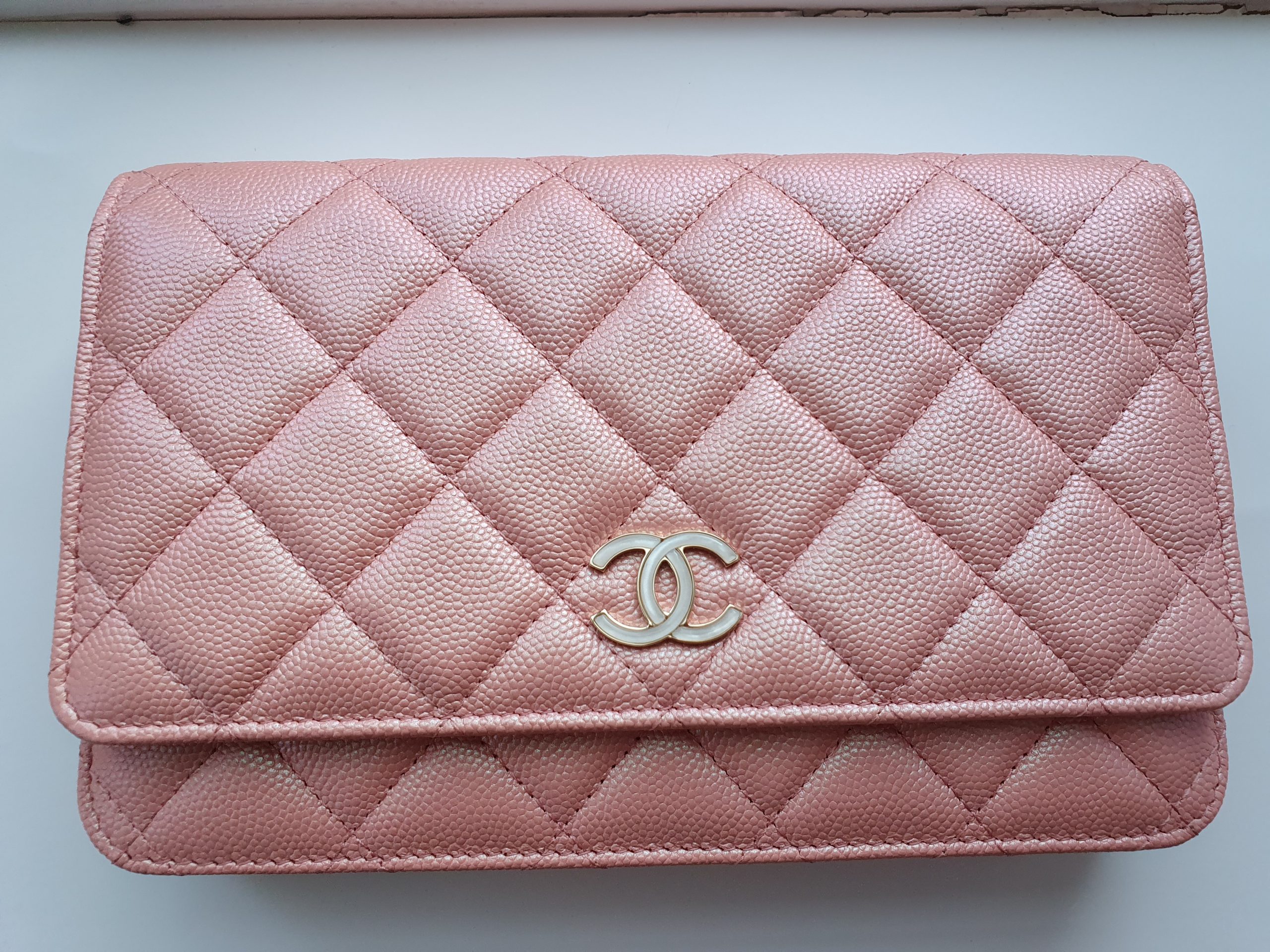 Chanel 21S Iridescent Pink Classic Flap and Cosmetic Unboxing  YouTube