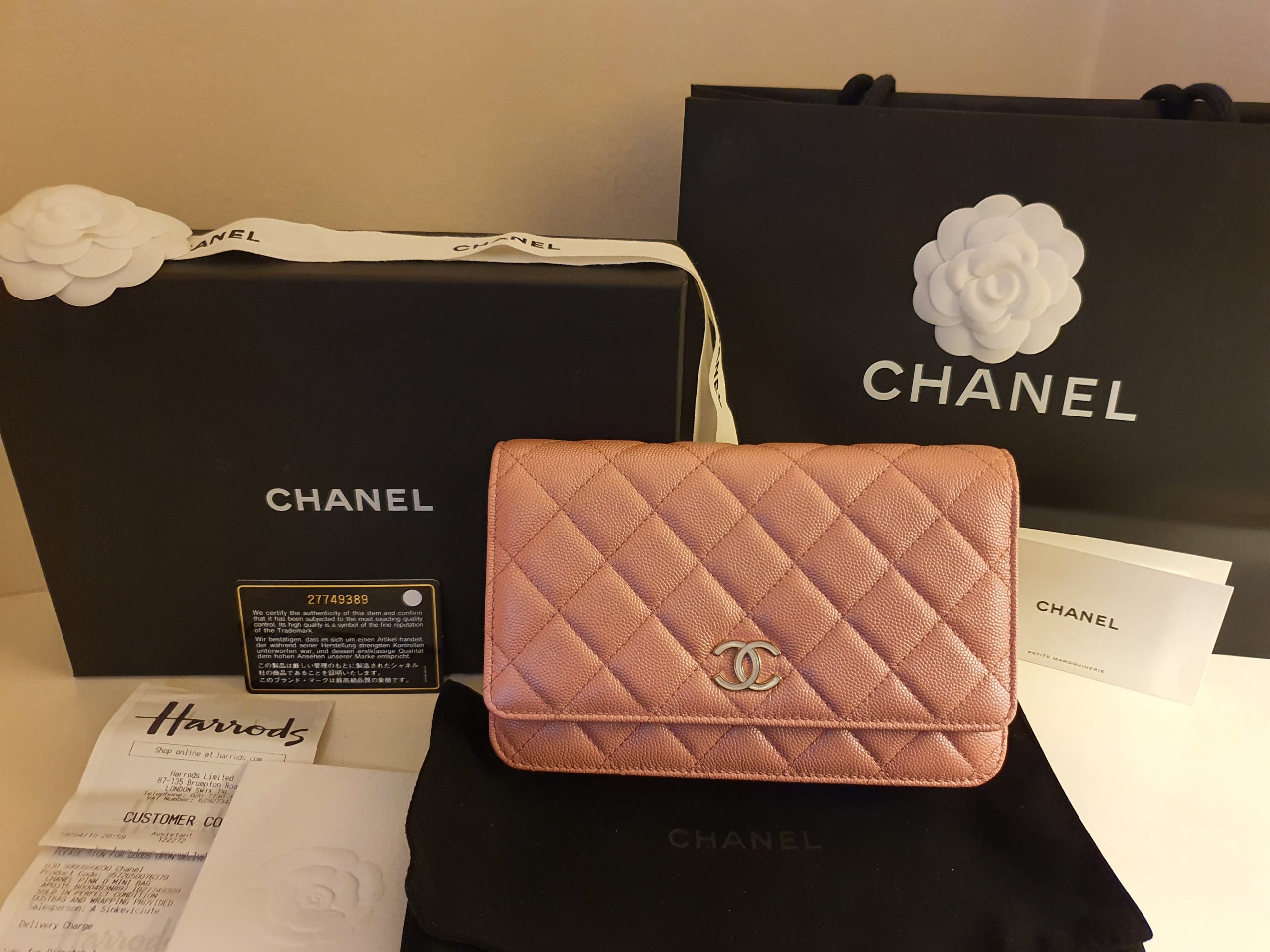 Chanel WOC Iridescent Pink 19S - Designer WishBags